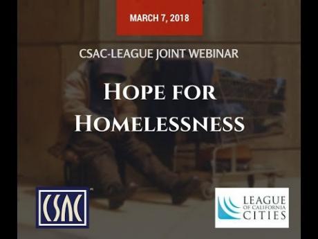 CSAC Webinar – Hope for Homelessness