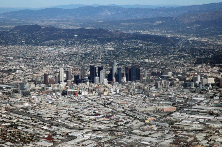 Aerial photo of Los Angeles County
