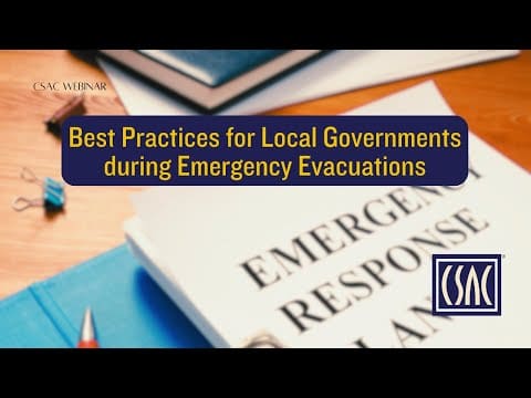 Best Practices for Local Governments during Emergency Evacuations image