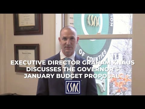 CSAC Power Minute Executive Director Graham Knaus discusses the Governors January Budget Proposal image