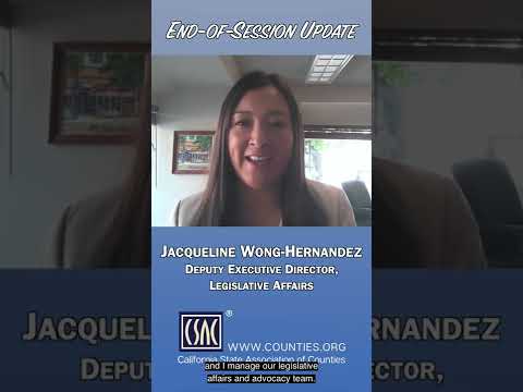 CSAC’s End-of-Session Legislative Update for August 29, 2022 image