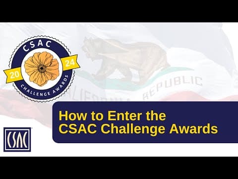How to Enter the CSAC Challenge Awards image