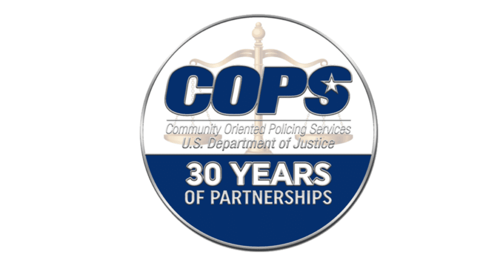 COPS logo in a round icon with drop shadow