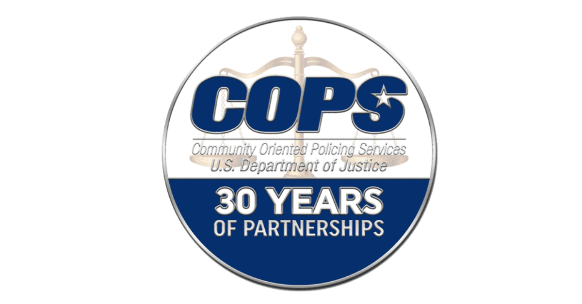 COPS logo in a round icon with drop shadow