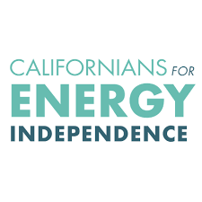 Californians for Energy Independence logo blue text